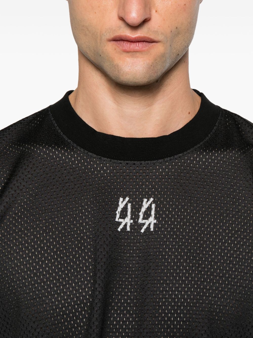 T-shirt con logo in nero 44 label group - uomo 