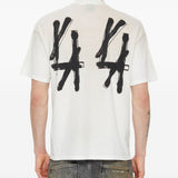 T-shirt in jersey in bianco 44 label group - uomo 