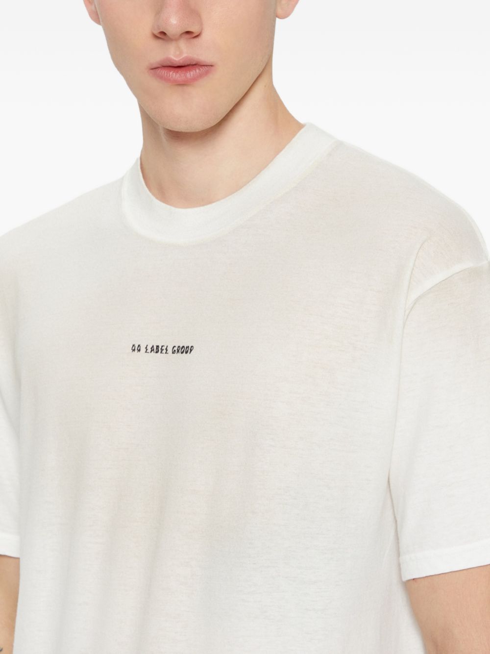T-shirt in jersey in bianco 44 label group - uomo 