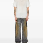 T-shirt in jersey in bianco 44 label group - uomo 