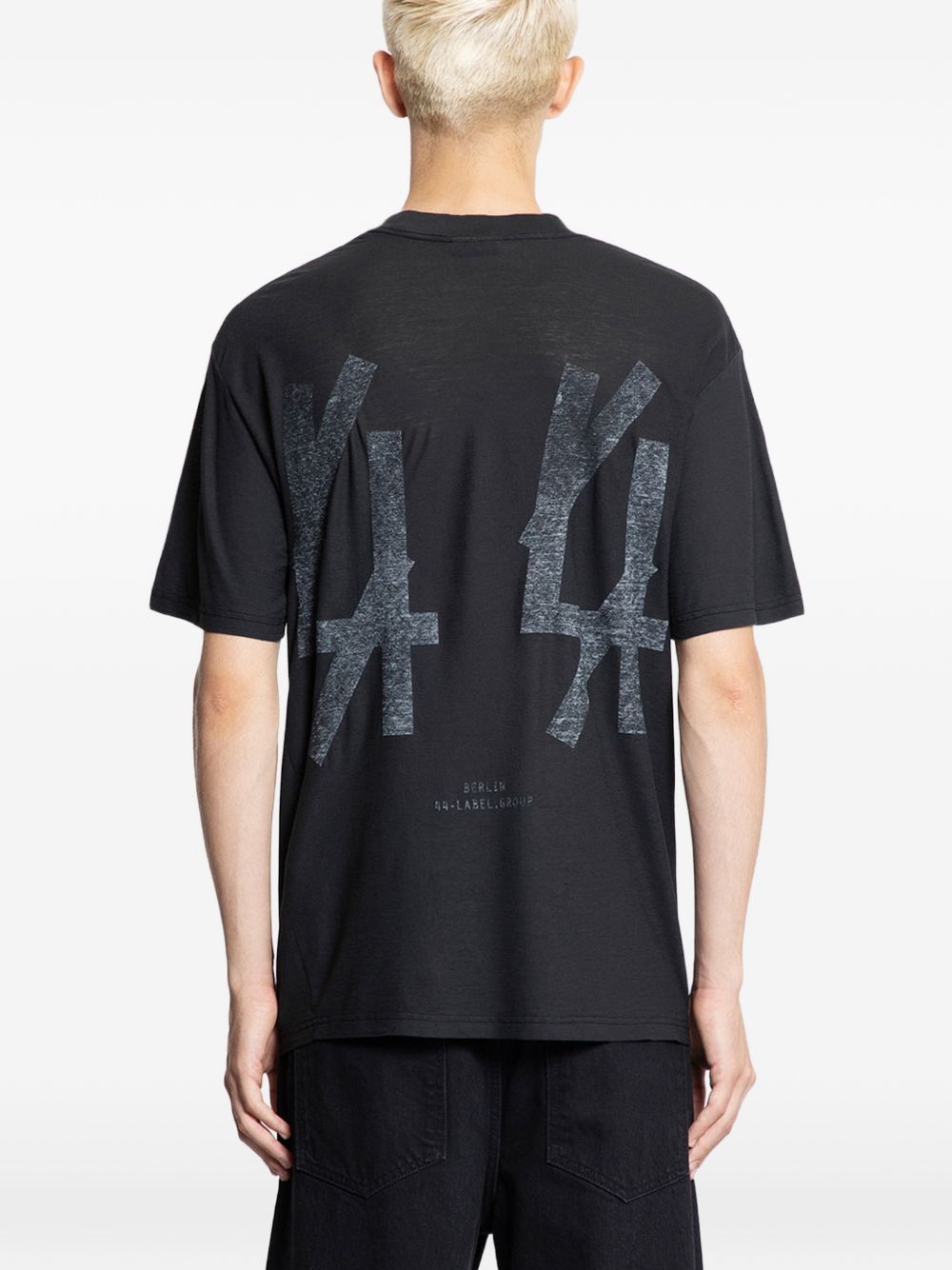 T-shirt in jersey in nero 44 label group - uomo 