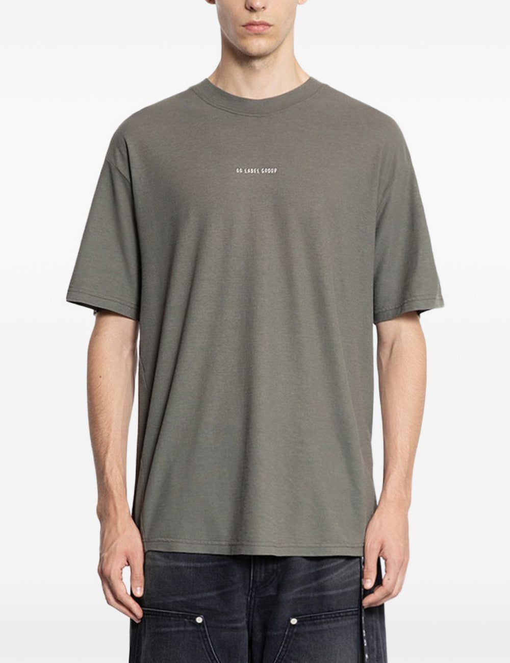 T-shirt con stampa grafica in grigio 44 label group - uomo 