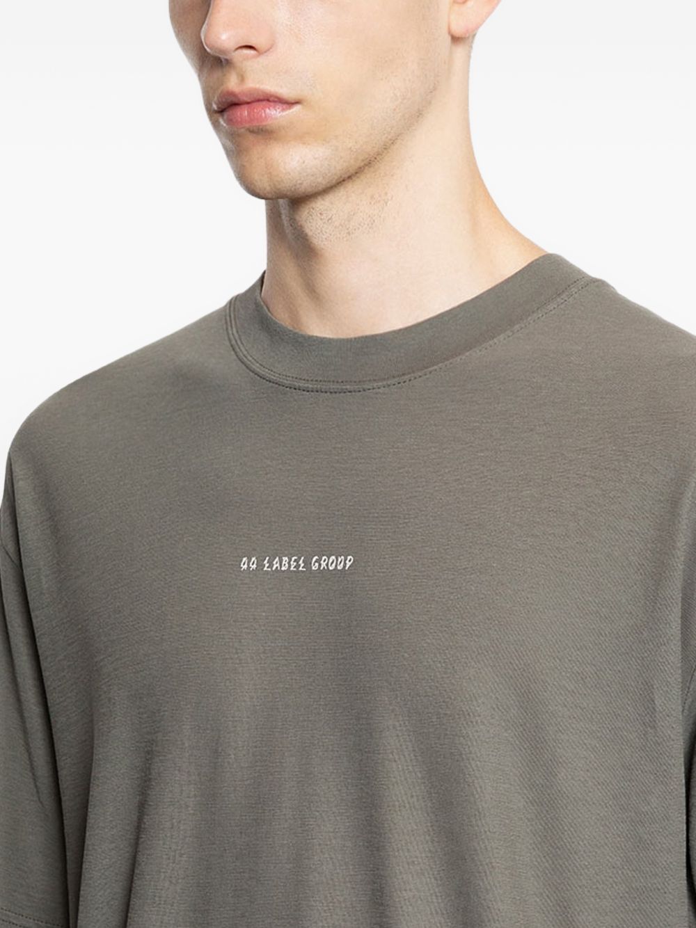 T-shirt con stampa grafica in grigio 44 label group - uomo 