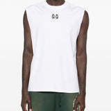 Canotta girocollo in bianco 44 label group - uomo 
