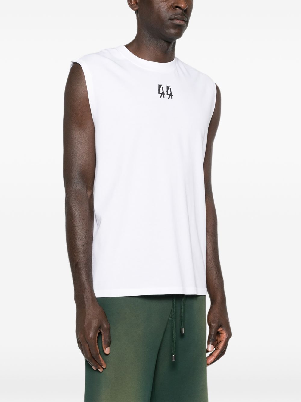 Canotta girocollo in bianco 44 label group - uomo 