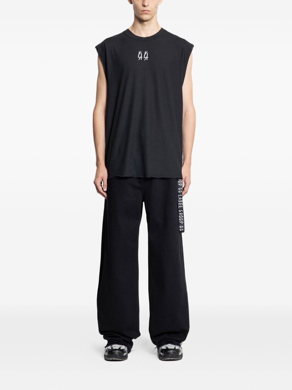 Top smanicato Graff in nero 44 label group - uomo 