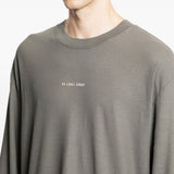 T-shirt a maniche lunghe in grigio 