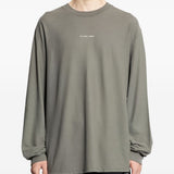 T-shirt a maniche lunghe in grigio 