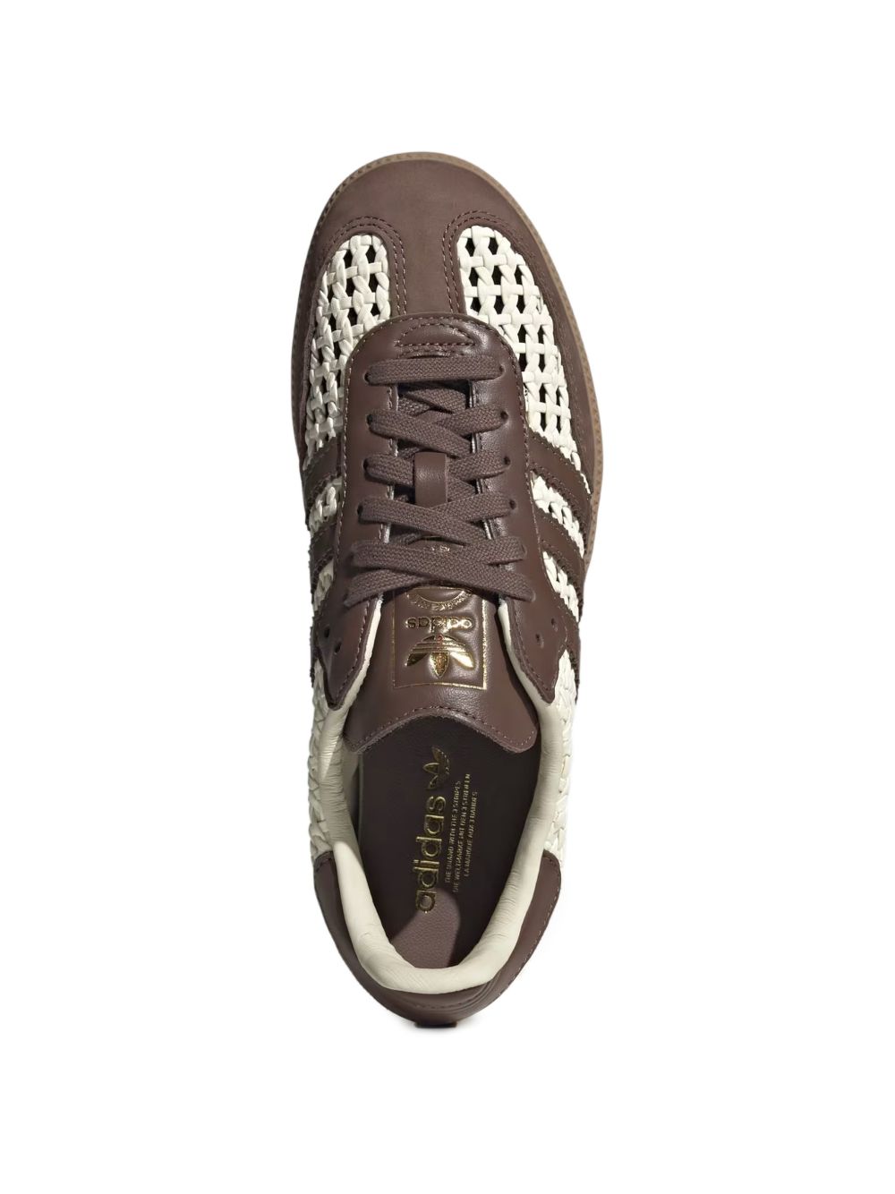 Sneakers samba og in pelle intrecciata in marrone Adidas - unisex 