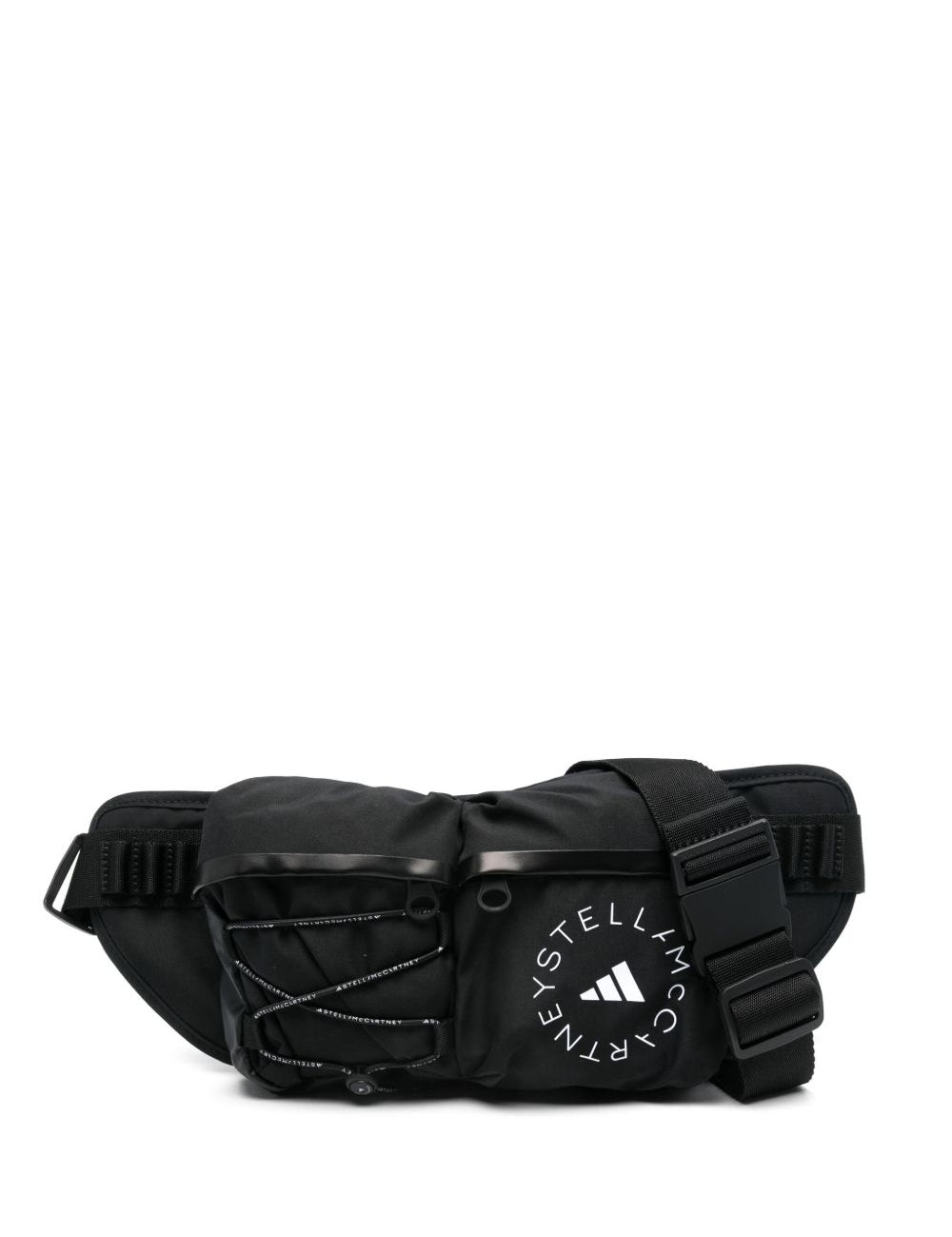 Borsa da marsupio con logo stampato in nero Adidas by stella mc cartney - donna 