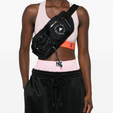 Borsa da marsupio con logo stampato in nero Adidas by stella mc cartney - donna 