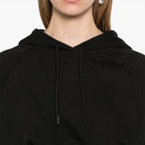 Felpa crop in nero Adidas by stella mc cartney - donna 