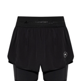 Shorts sportivi con logo in nero Adidas by stella MC Cartney - donna 