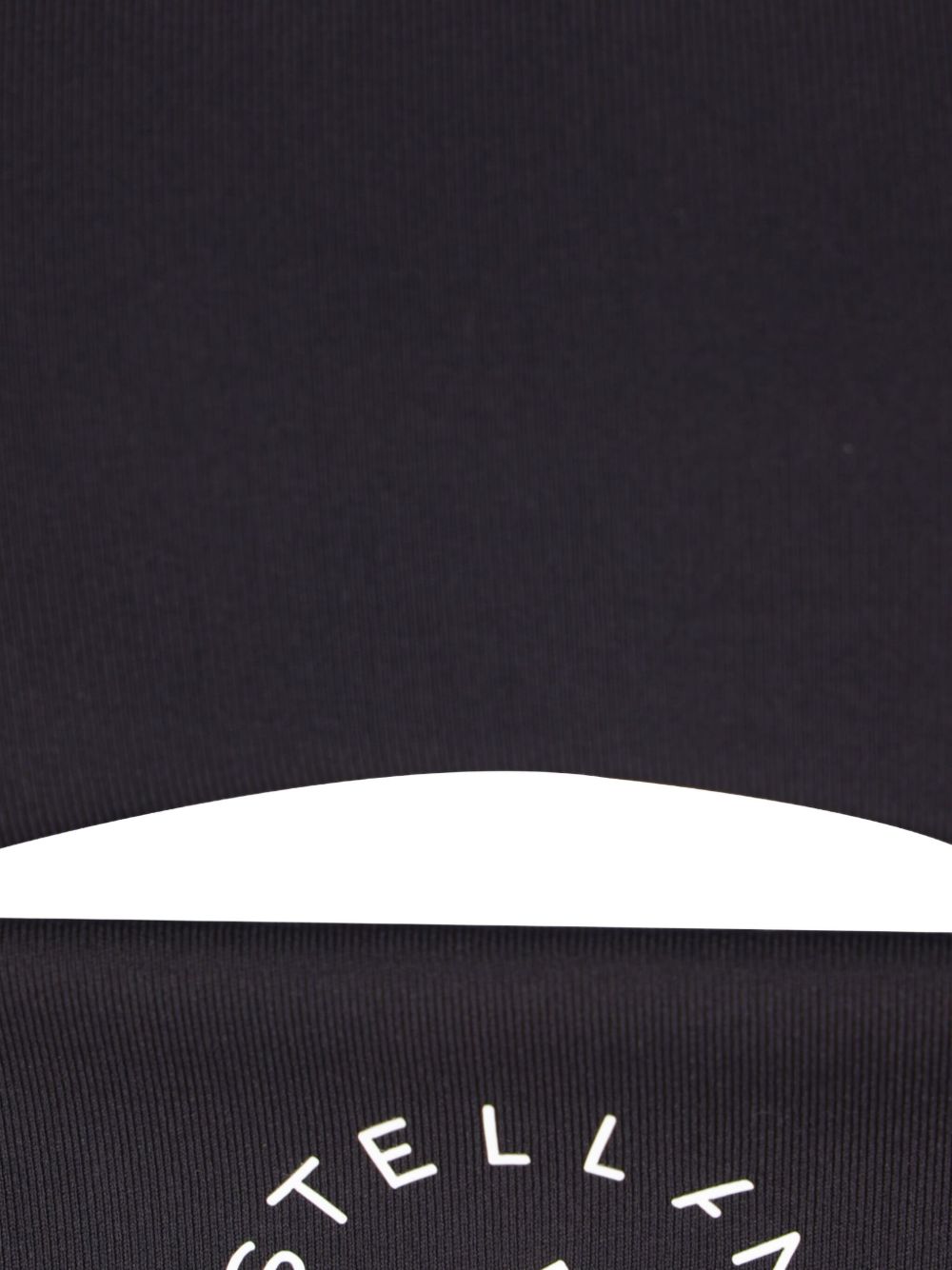 Top sportivo con logo in nero Adidas by stella mc  cartney - donna 