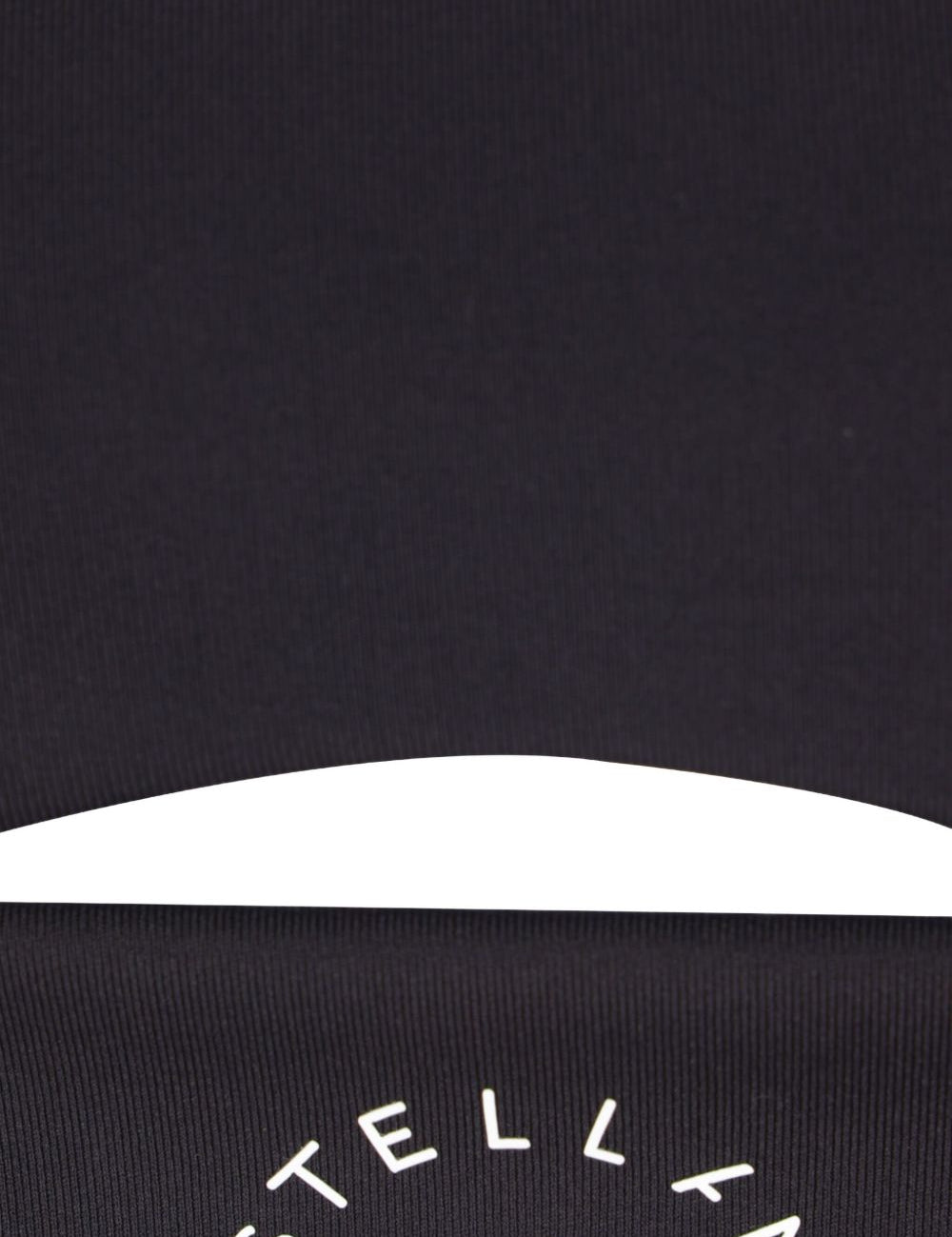 Top sportivo con logo in nero Adidas by stella mc  cartney - donna 