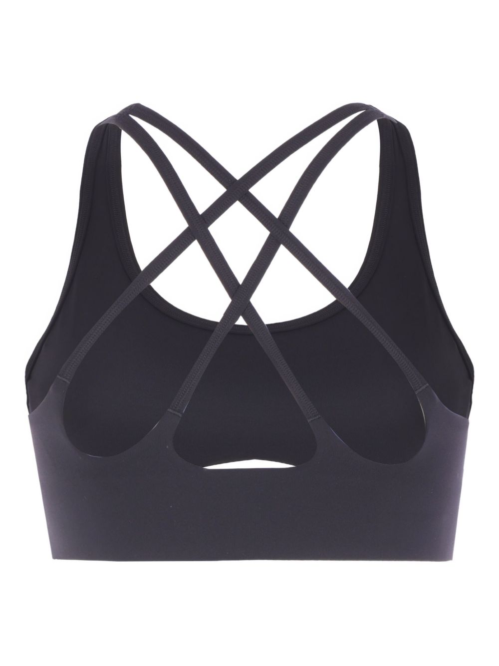 Top sportivo con logo in nero Adidas by stella mc  cartney - donna 