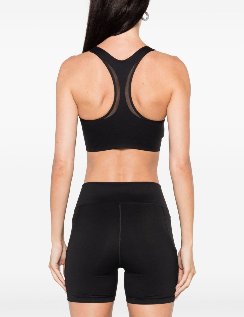 Top sportivo con logo in nero Adidas by stella mc cartney  - donna 
