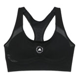 Top sportivo con logo in nero Adidas by stella mc cartney  - donna 