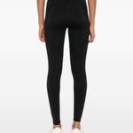 Leggings con logo in nero Adidas by stella mc cartney - donna 
