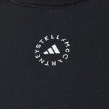 Top a maniche lunghe con dettaglio del logo in nero Adidas by stella mc cartney - donna 