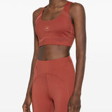Reggiseno sportivo in rosa cipolla Adidas By Stella Mc Mcartney - donna 