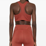 Reggiseno sportivo in rosa cipolla Adidas By Stella Mc Mcartney - donna 