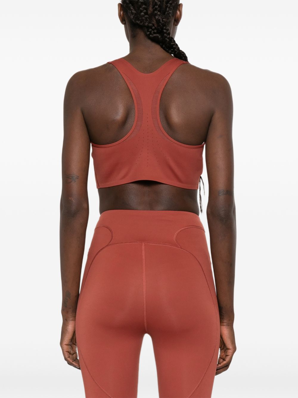 Reggiseno sportivo in rosa cipolla Adidas By Stella Mc Mcartney - donna 