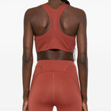 Reggiseno sportivo in rosa cipolla Adidas By Stella Mc Mcartney - donna 