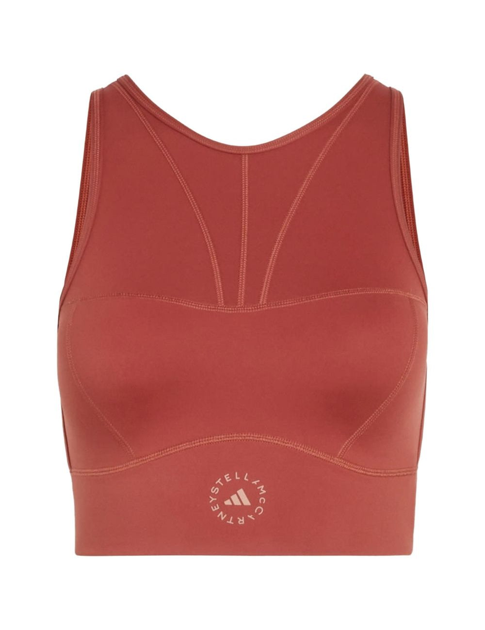 Top corto in rosa cripolla Adidas By Stella Mc Mcartney - donna 