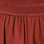 Shorts 2 in 1 con logo in rosso terracotta Adidas by Stella Mc Cartney - donna 