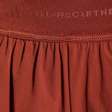 Shorts 2 in 1 con logo in rosso terracotta Adidas by Stella Mc Cartney - donna 