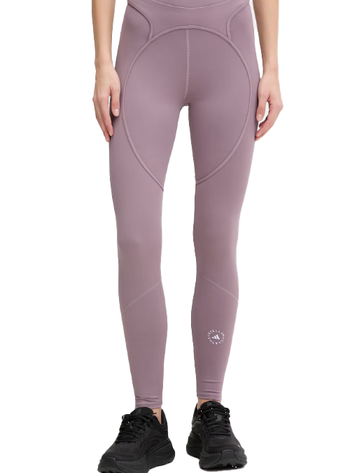 Leggings con logo in lilla 