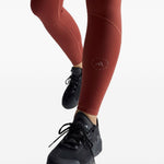 Leggings con logo in rosa cipolla Adidas by stella mc cartney - donna 
