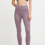 Leggings con logo in lilla 