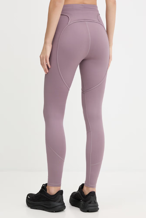 Leggings con logo in lilla 