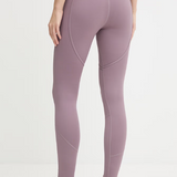 Leggings con logo in lilla 