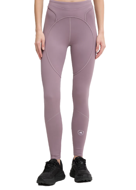 Leggings con logo in lilla 