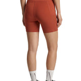 Aboito sportivo con shorts in rosso mattone Adidas by stella MC Cartney - donna 