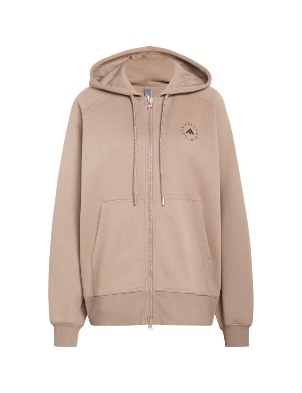 Felpa con cappuccio in beige Adidas by stella mc cartney - donna 