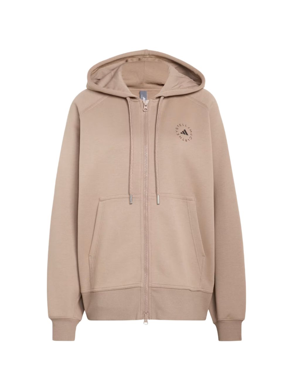 Felpa con cappuccio in beige Adidas by stella mc cartney - donna 