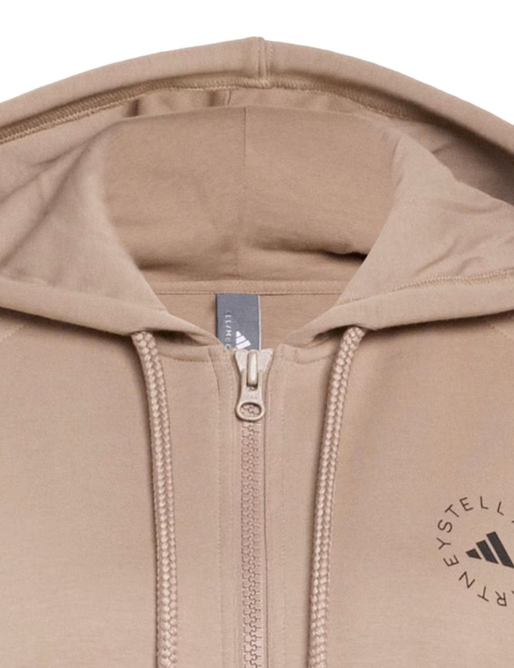 Felpa con cappuccio in beige Adidas by stella mc cartney - donna 