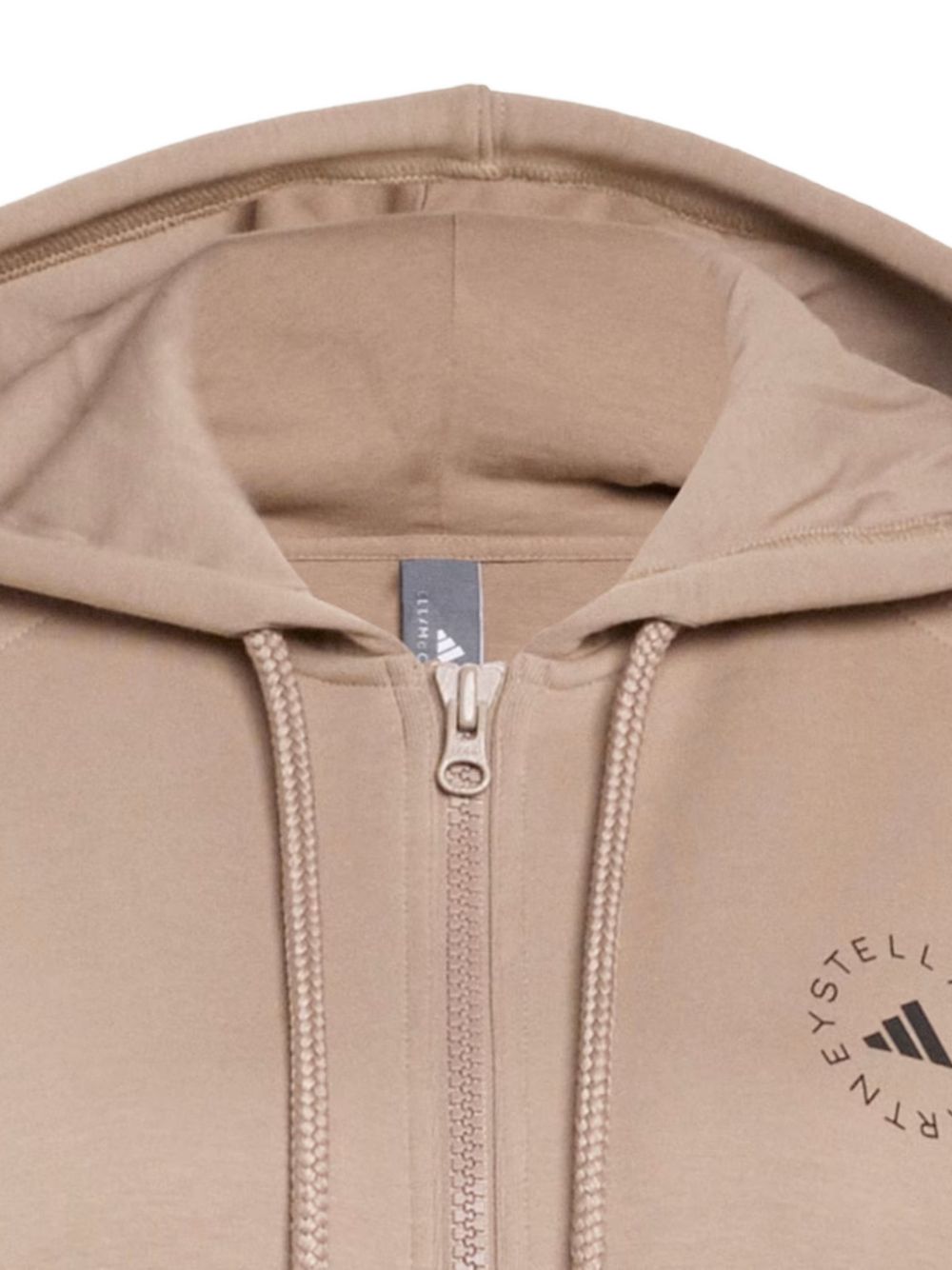 Felpa con cappuccio in beige Adidas by stella mc cartney - donna 