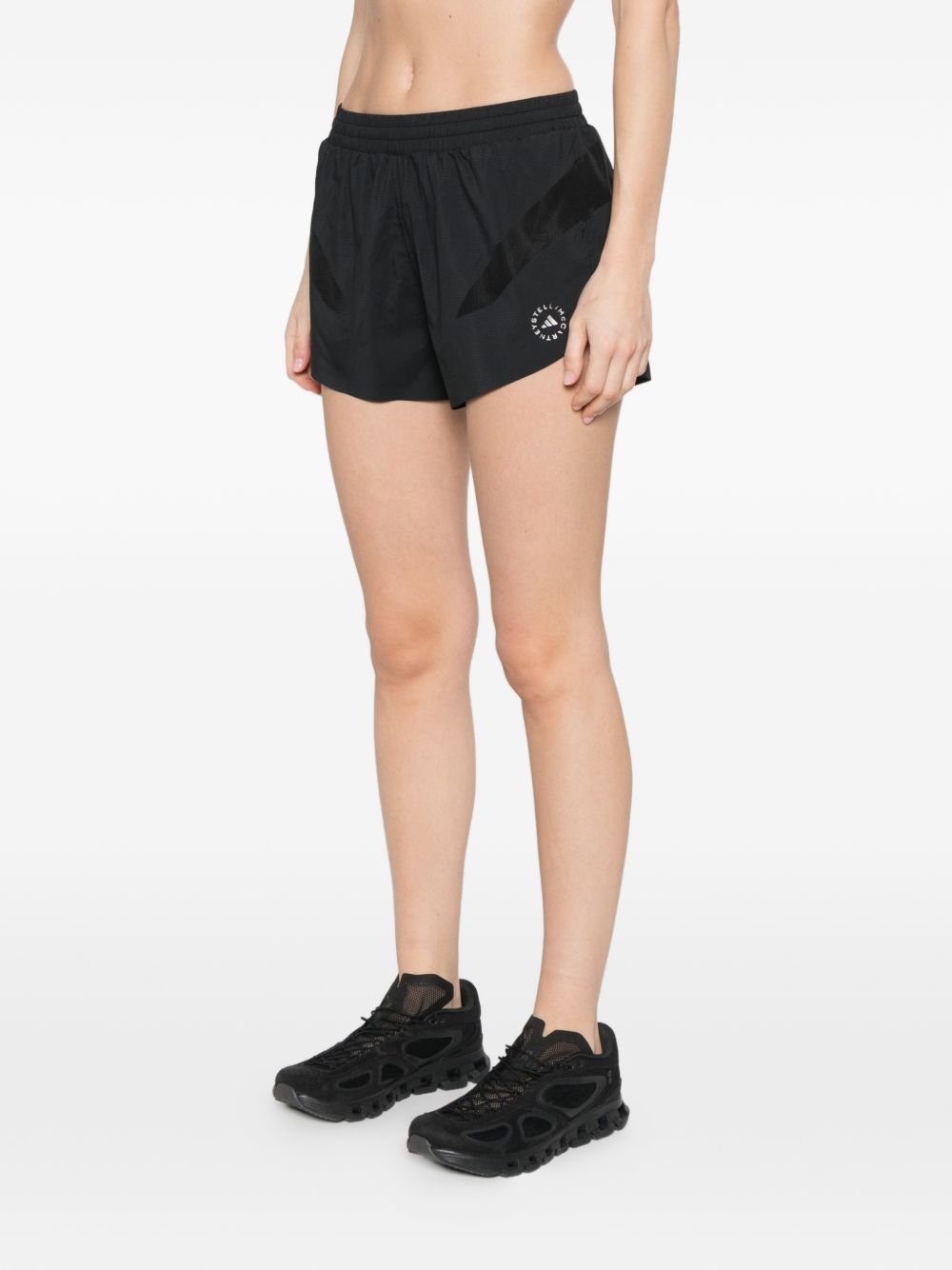 Shorts sportivi con logo in nero Adidas by Stella Mc Cartney - donna 
