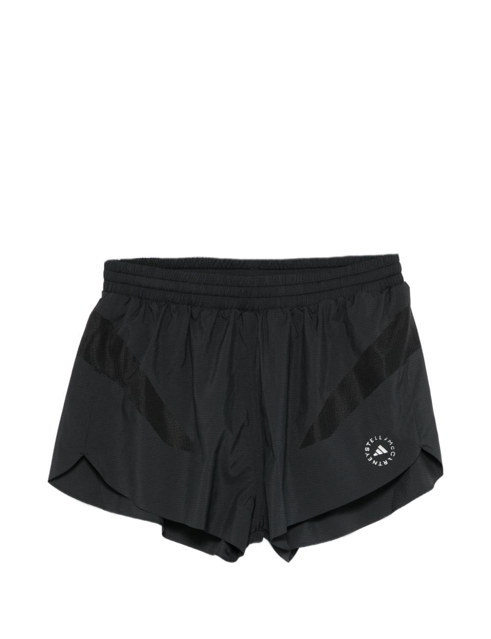 Shorts sportivi con logo in nero Adidas by Stella Mc Cartney - donna 