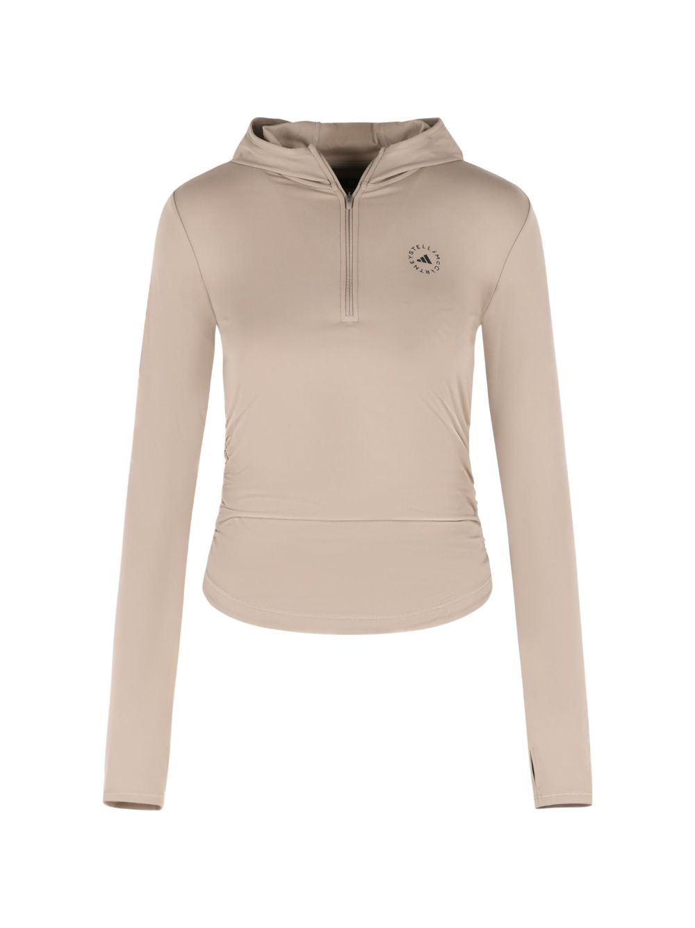 Top con cappuccio in beige Adidas by stella mc cartney - donna 