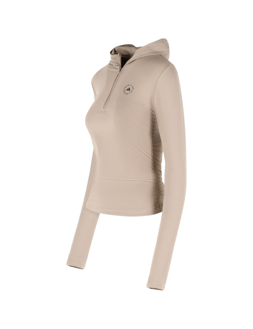 Top con cappuccio in beige Adidas by stella mc cartney - donna 