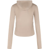 Top con cappuccio in beige Adidas by stella mc cartney - donna 