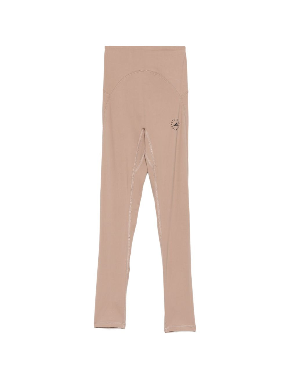 Leggings arricciati con vita alta in rosa Adidas by Stella Mc Mcartney - donna 