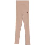 Leggings arricciati con vita alta in rosa Adidas by Stella Mc Mcartney - donna 