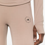 Leggings arricciati con vita alta in rosa Adidas by Stella Mc Mcartney - donna 